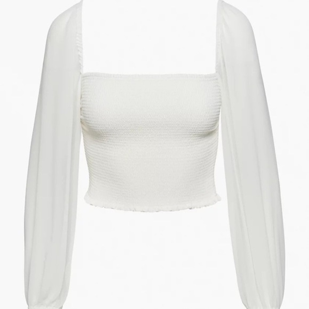 Aritzia Wilfred Sage Blouse Light Birch Size S